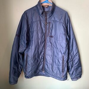 Outdoor Research Men's Blue Puffer Jacket